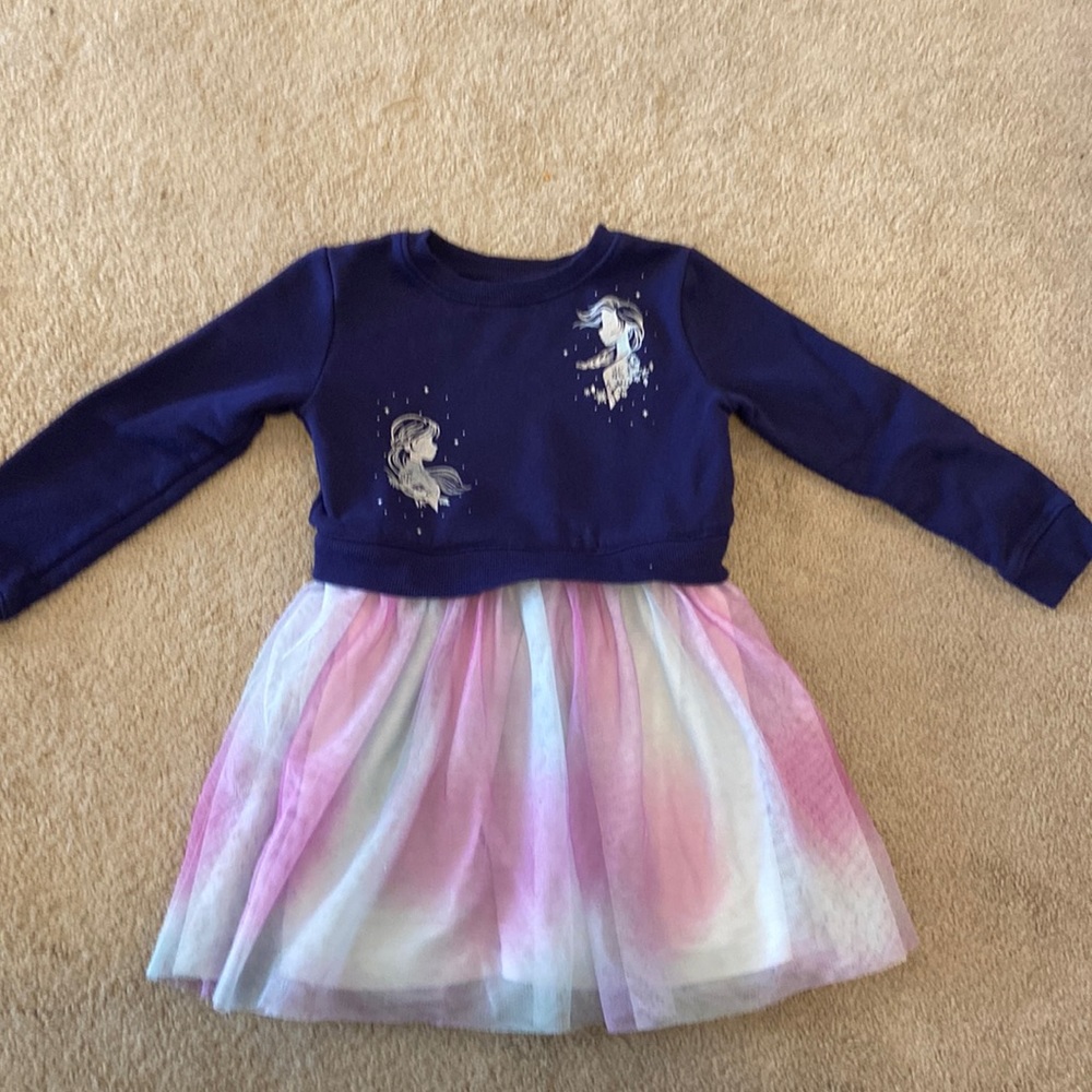 Tulle sweatshirt dress
